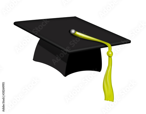 Illustration: doktorhut akademiker student college highschool doktorhut akademiker student college highschool