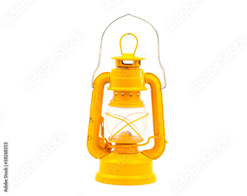 Photo: kerosene lamp isolated kerosene lamp isolated