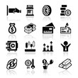 Financial Icons set Elegant series