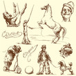 circus - hand drawn set