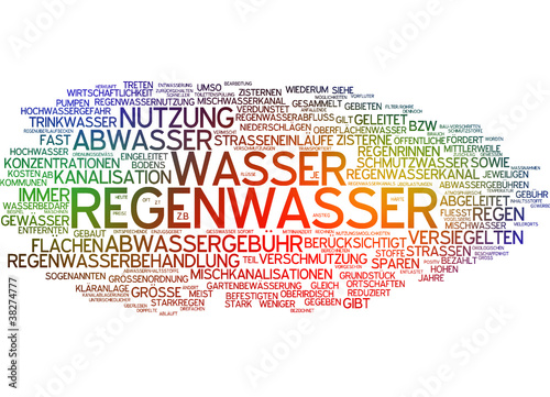 Illustration: Regenwasser Regenwasser