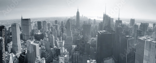 Photo: New York City skyline black and white New York City skyline black and white