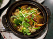 chinese claypot with vegetables and tofu