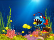 Vektor: Ocean Underwater Cartoon Ocean Underwater Cartoon