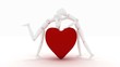 Manichino3D Bacio sul Cuore