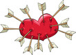 Heart and arrow