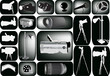 Vektor: photo and video equipment icons photo and video equipment icons