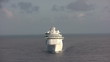 Modern cruise ship front view