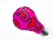 Detalii fotografie Valentine light bulb