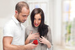 Young man making love proposal to a lady of his choice at their