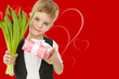 geschenke und blumen