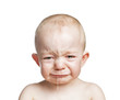 Dettagli della fotografia crying baby boy isolated