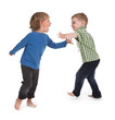two boys having fun