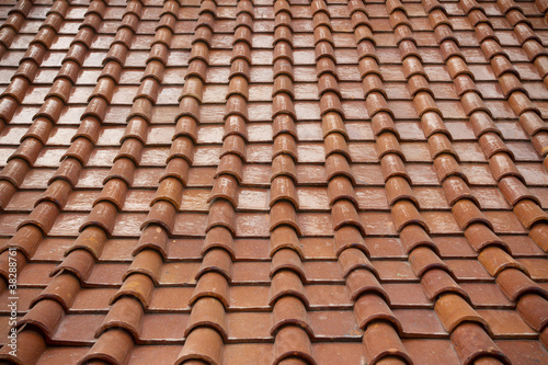 Photo: texture of roof, texture of brown rooftop in temple. texture of roof, texture of brown rooftop in temple.