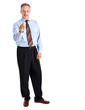 Mature businessman pointing his finger to you
