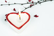 Heart shaped candle