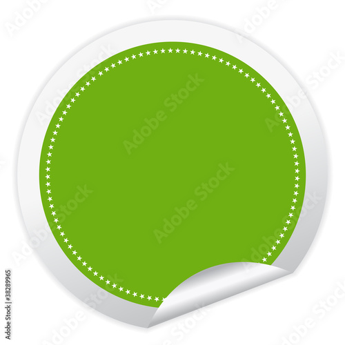 Vector: Blank vector green sticker Blank vector green sticker