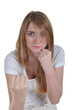 woman trying to hit using right uppercut
