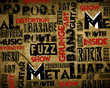 canvas print picture - Rock Music poster
