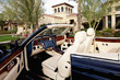 Close-up of luxury car with comfortable leather seats
