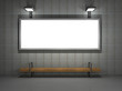 illustration of a blank advertisign sign at night