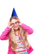 party girl with streamers