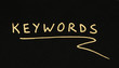Keywords white text conception