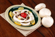 FUNGHI  CONDITI CON LIMONE ED OLIO DUE