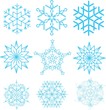 Set of snowflakes