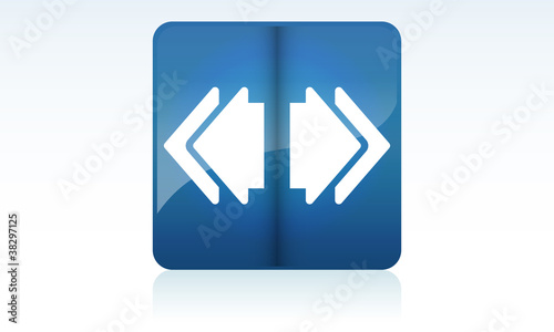 Vector: Button back and forth Button back and forth