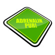 Vektor: schild schräg v2 adrenalin pur! I schild schräg v2 adrenalin pur! I
