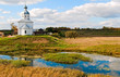 country view in Suzdal with church, Russia country view in Suzdal with church, Russia