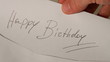 Happy Birthday - Envelope with message