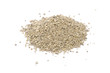 Pile of Clumping Cat Litter Isolated on White Background