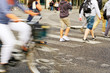 People on the road.