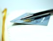 Credit card with pen