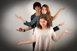 Foto: Attitude - Posture de 3 adolescents Attitude - Posture de 3 adolescents