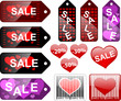 Sale labels, st. Valentines Sale labels, st. Valentines