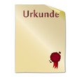 urkunde mit siegel
