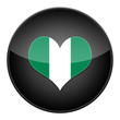 Heart for Nigeria icon with flag