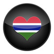 Heart for Gambia icon with flag