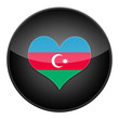 Heart for Azerbaijan icon with flag
