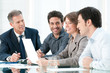 Positive business discussion