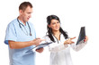 Foto: Two doctors looking at patient xray Two doctors looking at patient xray