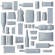 Illustration: Lebensmittel Verpackungen Set 3D Lebensmittel Verpackungen Set 3D