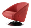 modern red cutout armchair