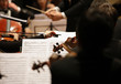 violinists during a concert