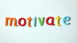 word motivation, composes letters