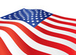 close up of United States of America flag illustration