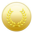 médaille laurée en or médaille laurée en or